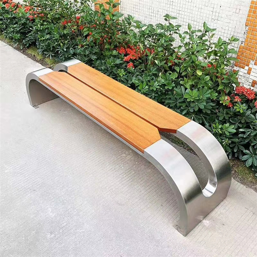 不銹鋼戶外公園椅